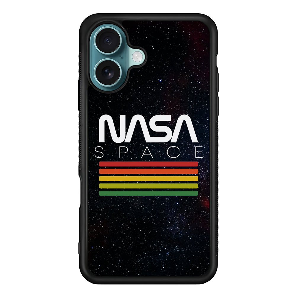 Nasa Space Strpe Colour iPhone 16 Case - Xtracase