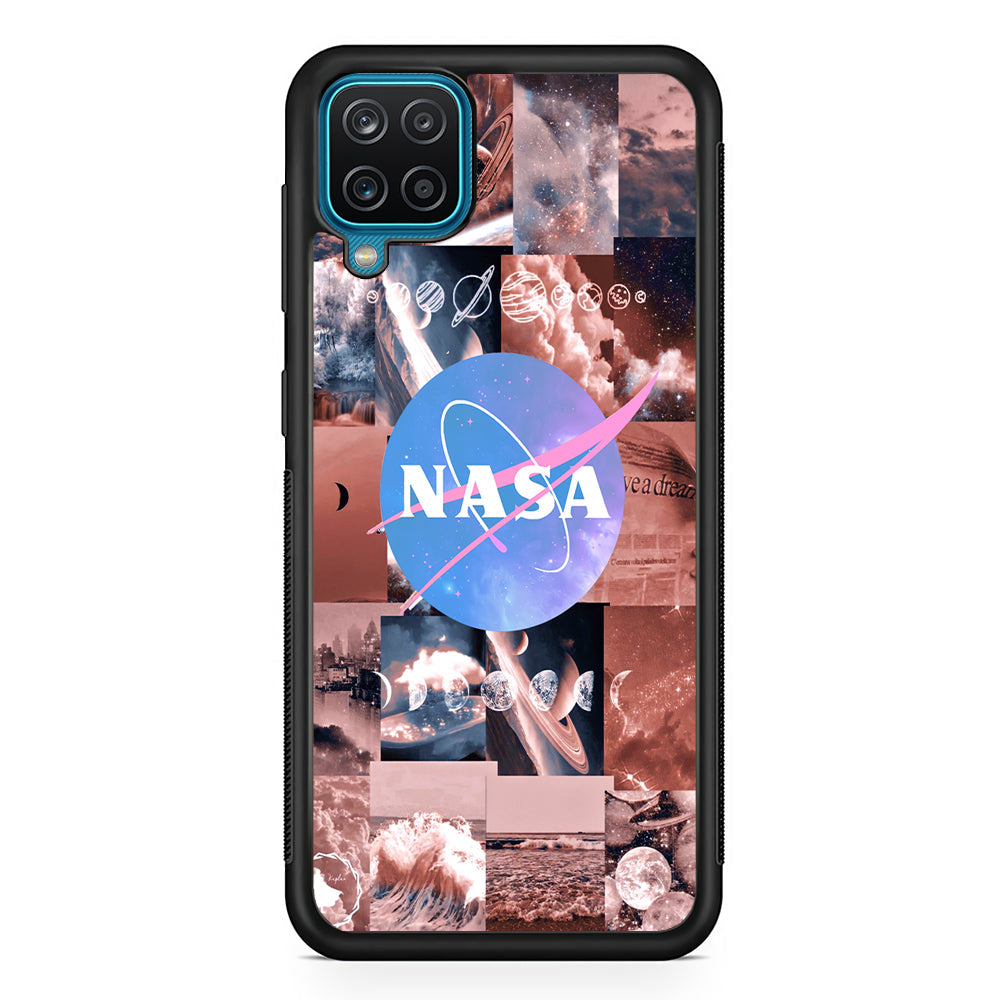 Nasa Universe Post Samsung Galaxy A12 Case-Xtracase