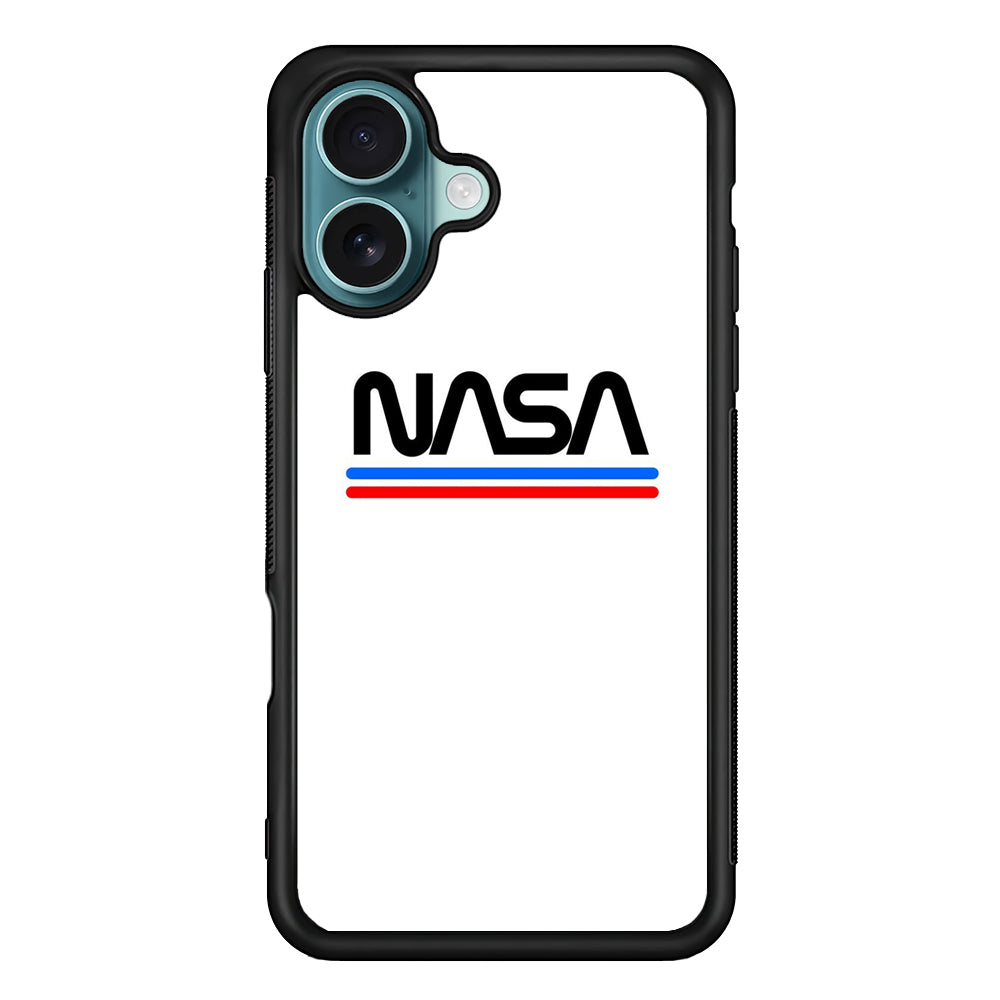 Nasa White Stripe iPhone 16 Plus Case - Xtracase