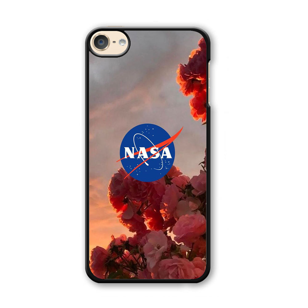 Nasa Logo Pink Flowers iPod Touch 6 Case-Xtracase