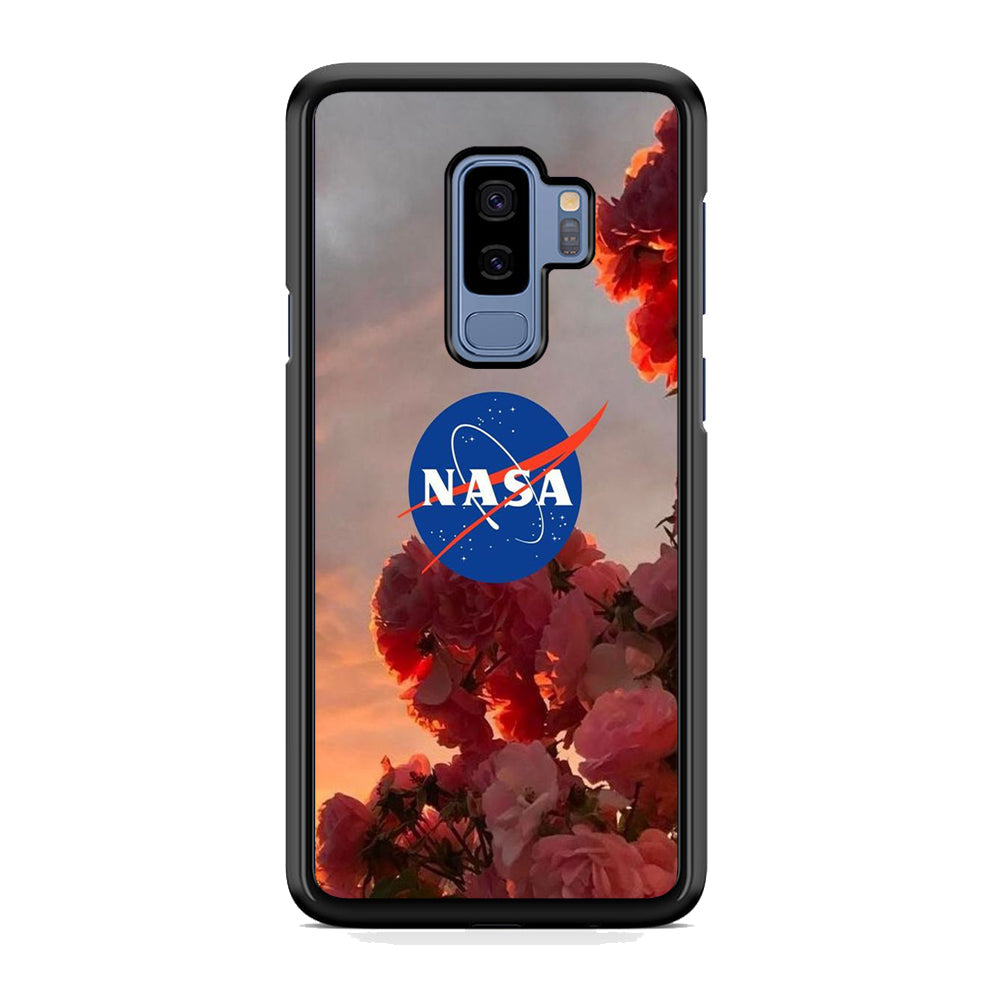 Nasa Logo Pink Flowers Samsung Galaxy S9 Plus Case-Xtracase
