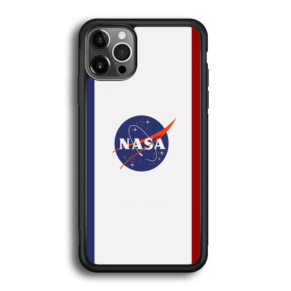 Nasa Stripe Blue Red Emblem iPhone 12 Pro Case-Xtracase