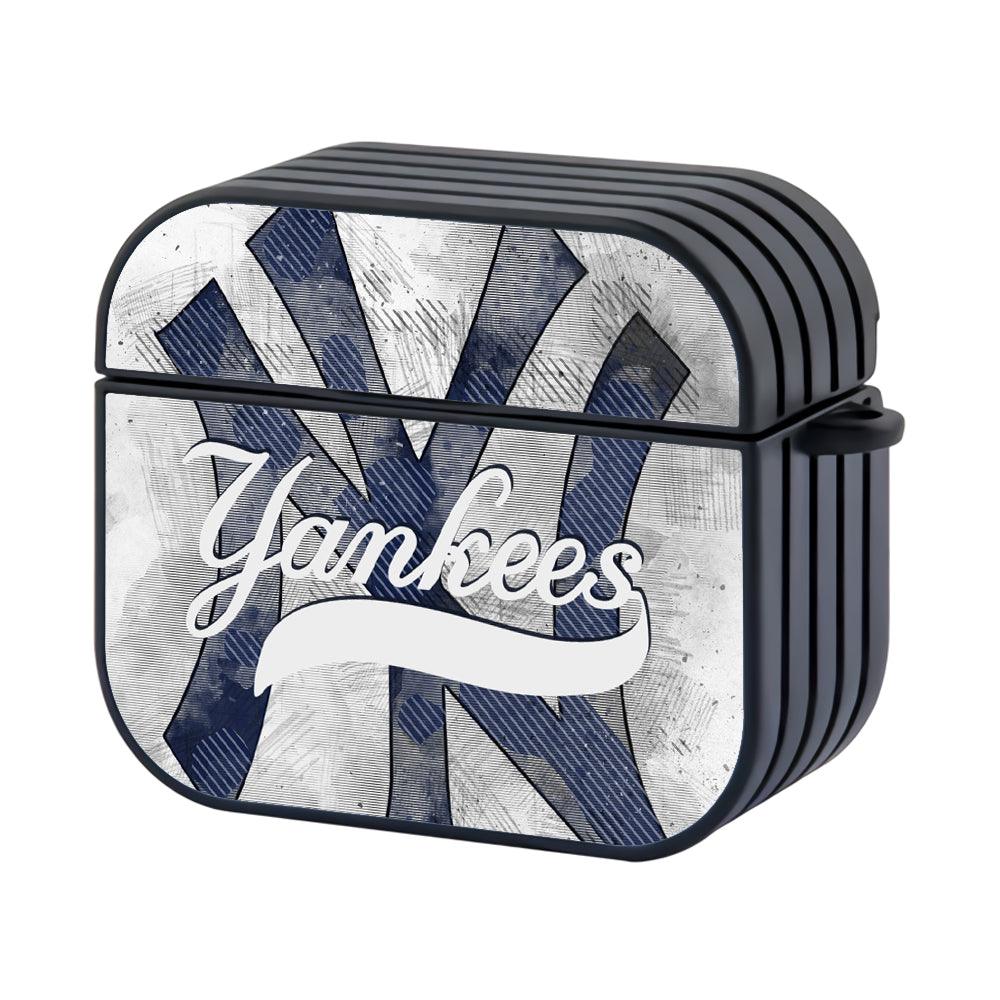 New York Yankees MLB The White Board Art Hard Plastic Case Cover For Apple Airpods 3-Xtracase