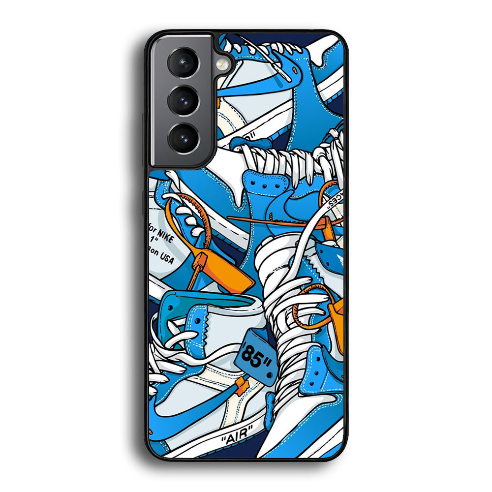 Nike Air Blue Samsung Galaxy S21 Case-Xtracase