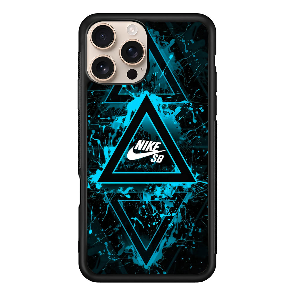 Nike Blue Paint Triangle iPhone 16 Pro Max Case - Xtracase