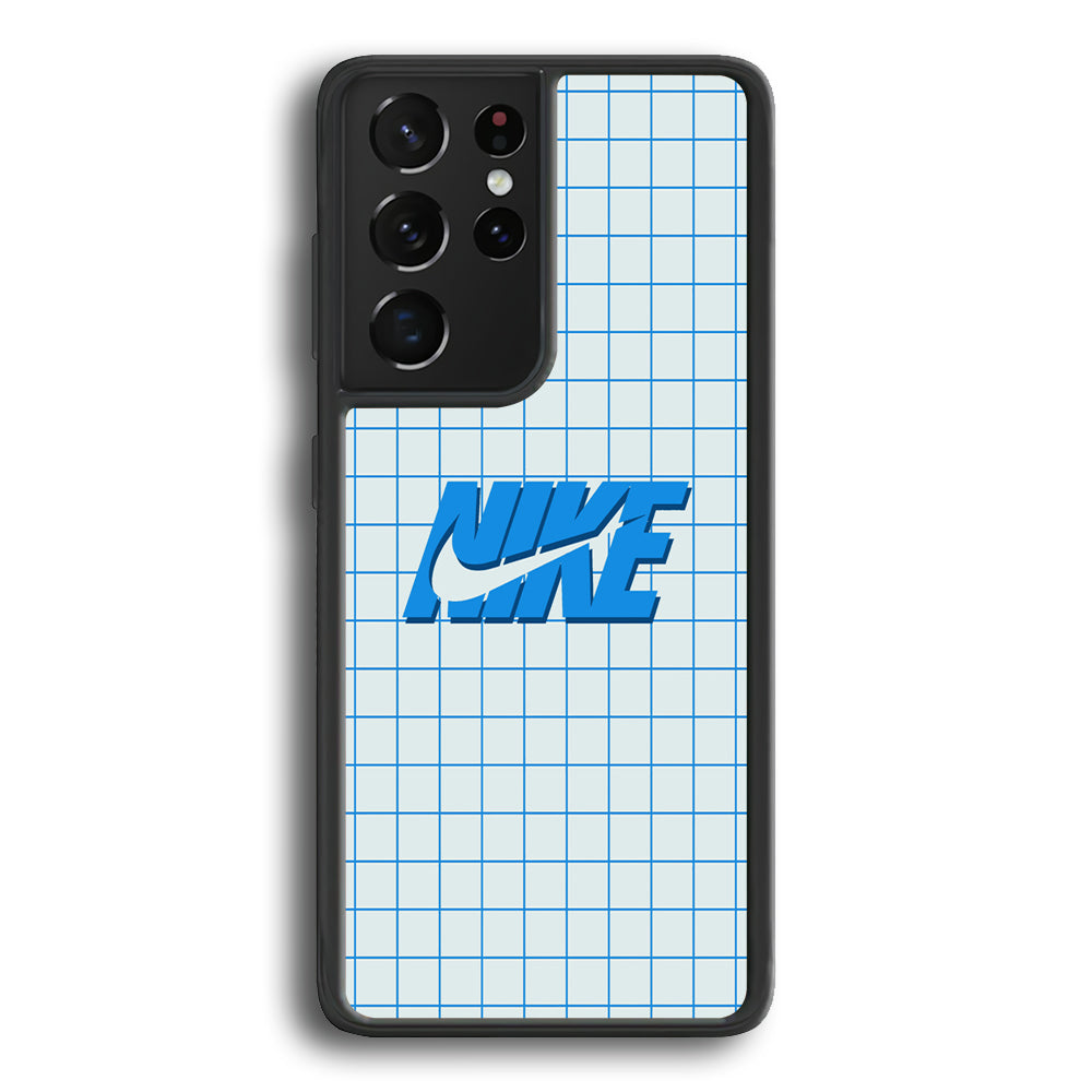 Nike Blue Square Spot Samsung Galaxy S21 Ultra Case-Xtracase