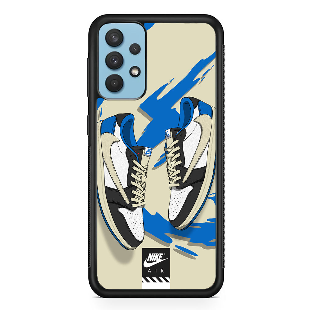 Nike Blue Whirlwind Samsung Galaxy A32 Case-Xtracase