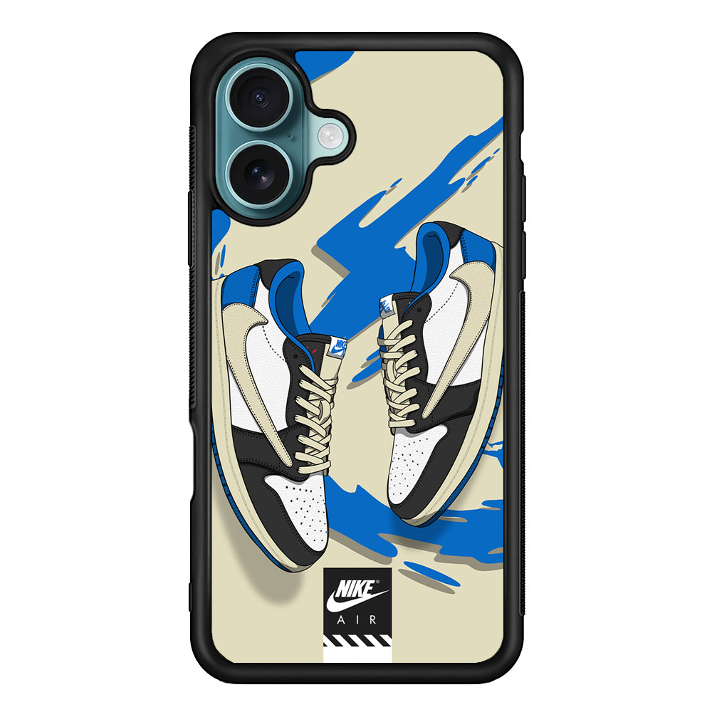 Nike Blue Whirlwind iPhone 16 Case - Xtracase