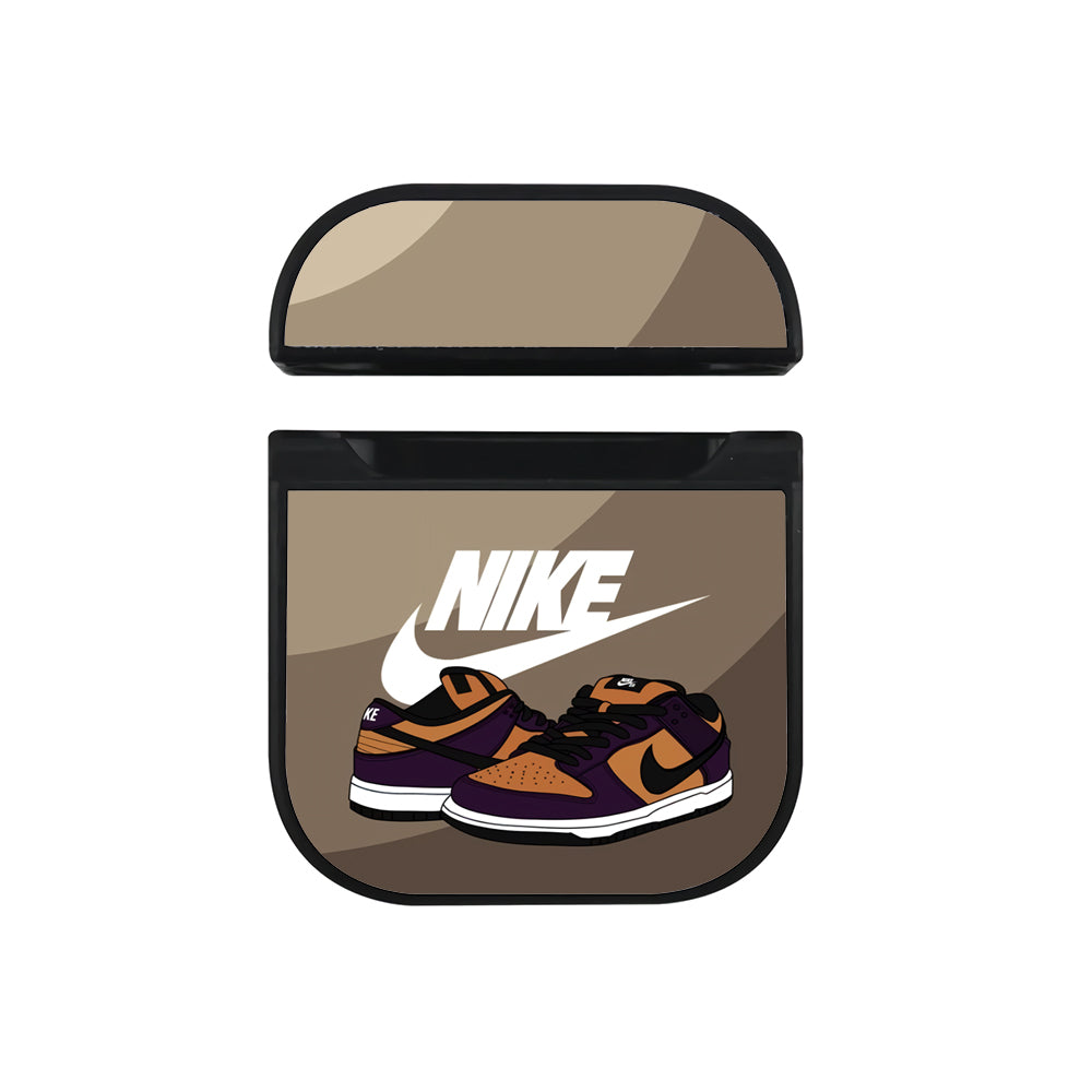 Nike Brown Round Layer Apple AirPods Case - Xtracase