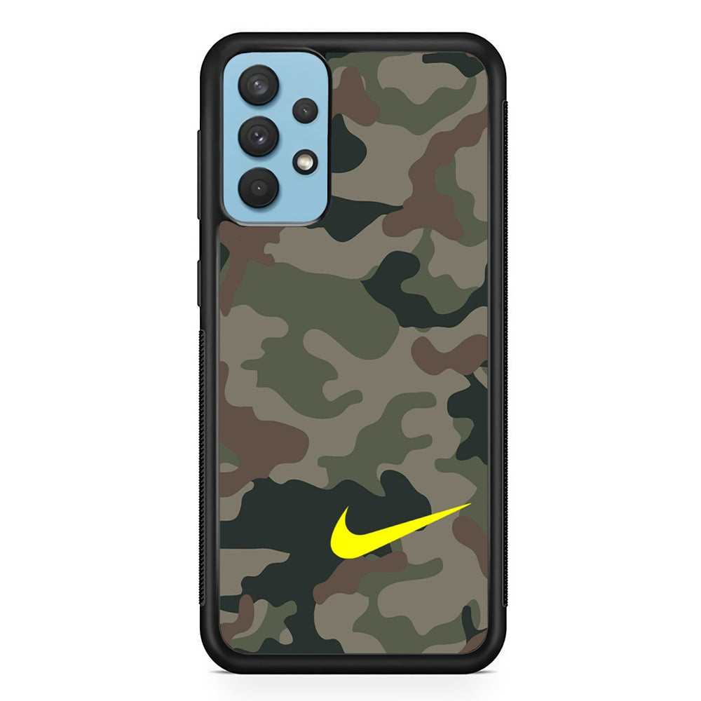 Nike Camo Yellow Alert Samsung Galaxy A32 Case-Xtracase