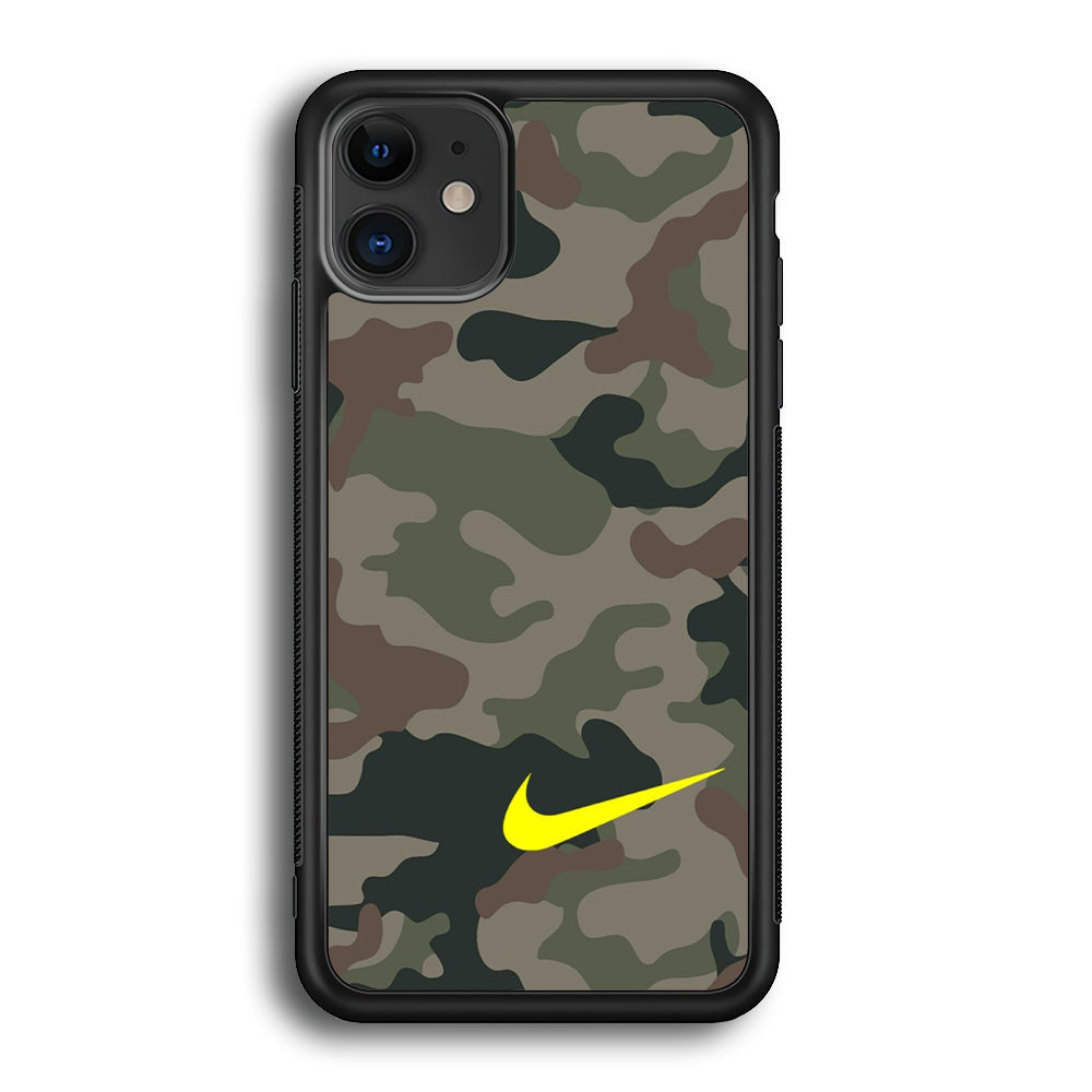 Nike Camo Yellow Alert iPhone 12 Case-Xtracase
