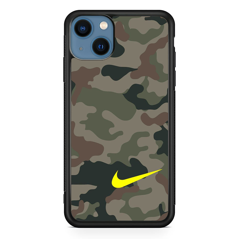 Nike Camo Yellow Alert iPhone 15 Plus Case-Xtracase