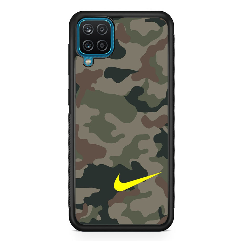Nike Camo Yellow Alert Samsung Galaxy A12 Case-Xtracase