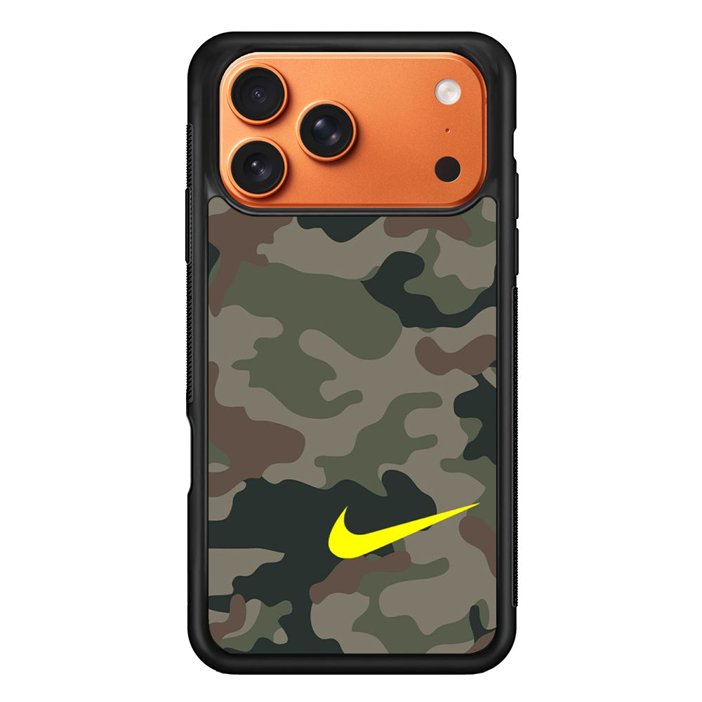 Nike Camo Yellow Alert iPhone 17 Pro Max Case