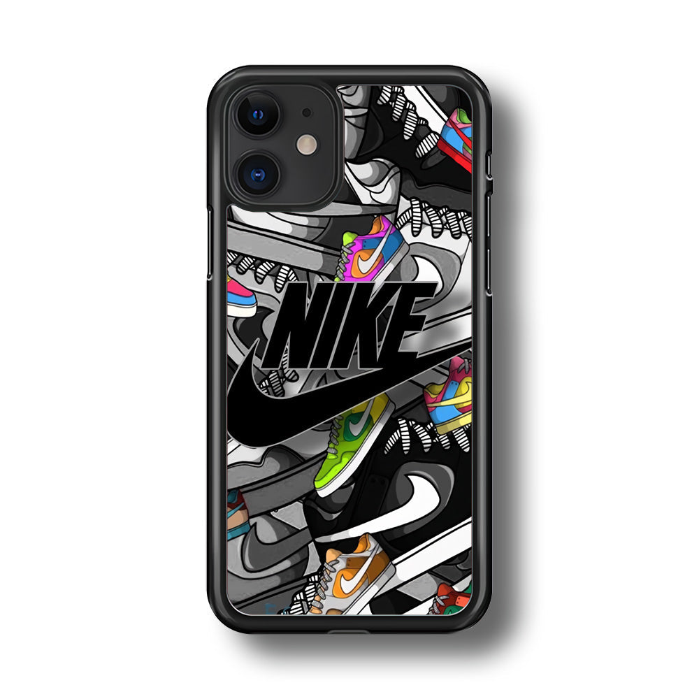Nike Collection Shoes Black Logo iPhone 11 Case-Xtracase