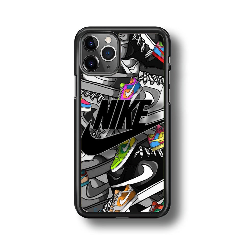 Nike Collection Shoes Black Logo iPhone 11 Pro Case-Xtracase