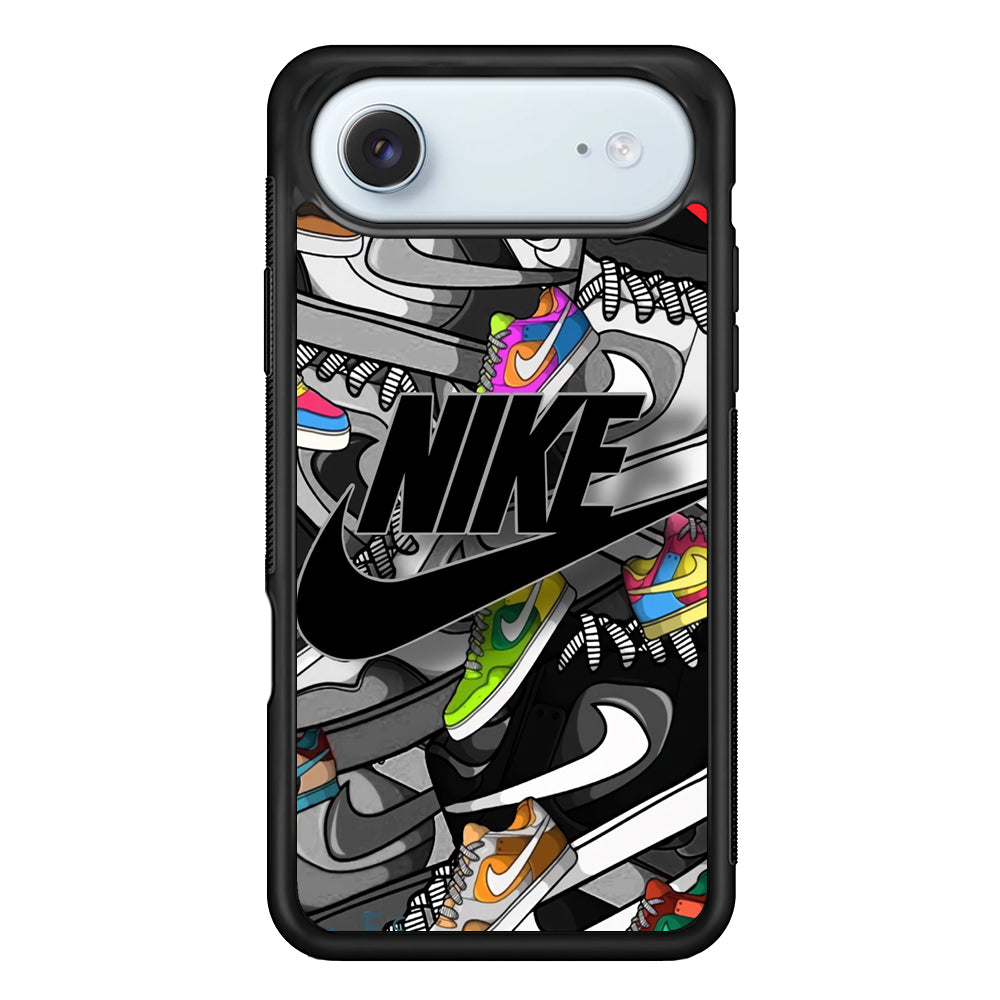 Nike Collection Shoes Black Logo iPhone 17 Air Case - Xtracase