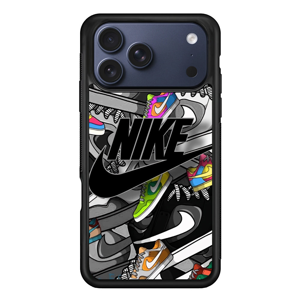 Nike Collection Shoes Black Logo iPhone 17 Pro Case - Xtracase