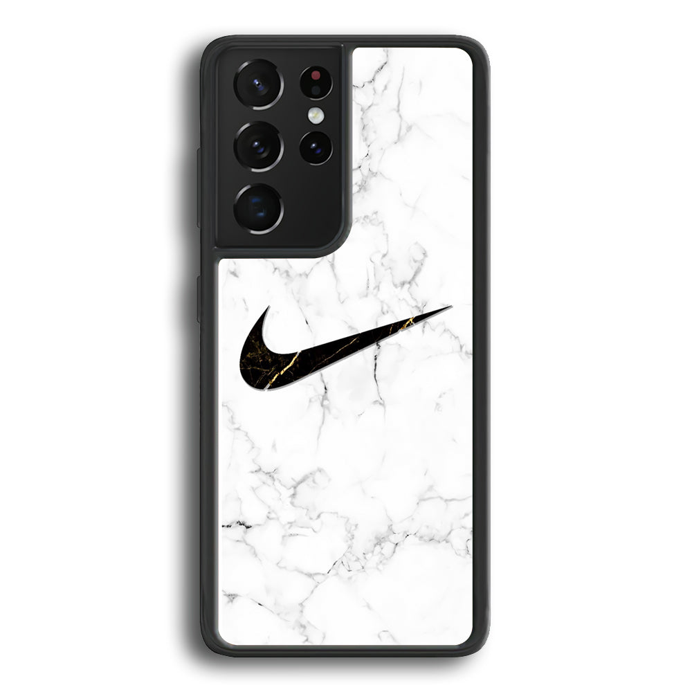 Nike Gold Line in Marble Samsung Galaxy S21 Ultra Case-Xtracase