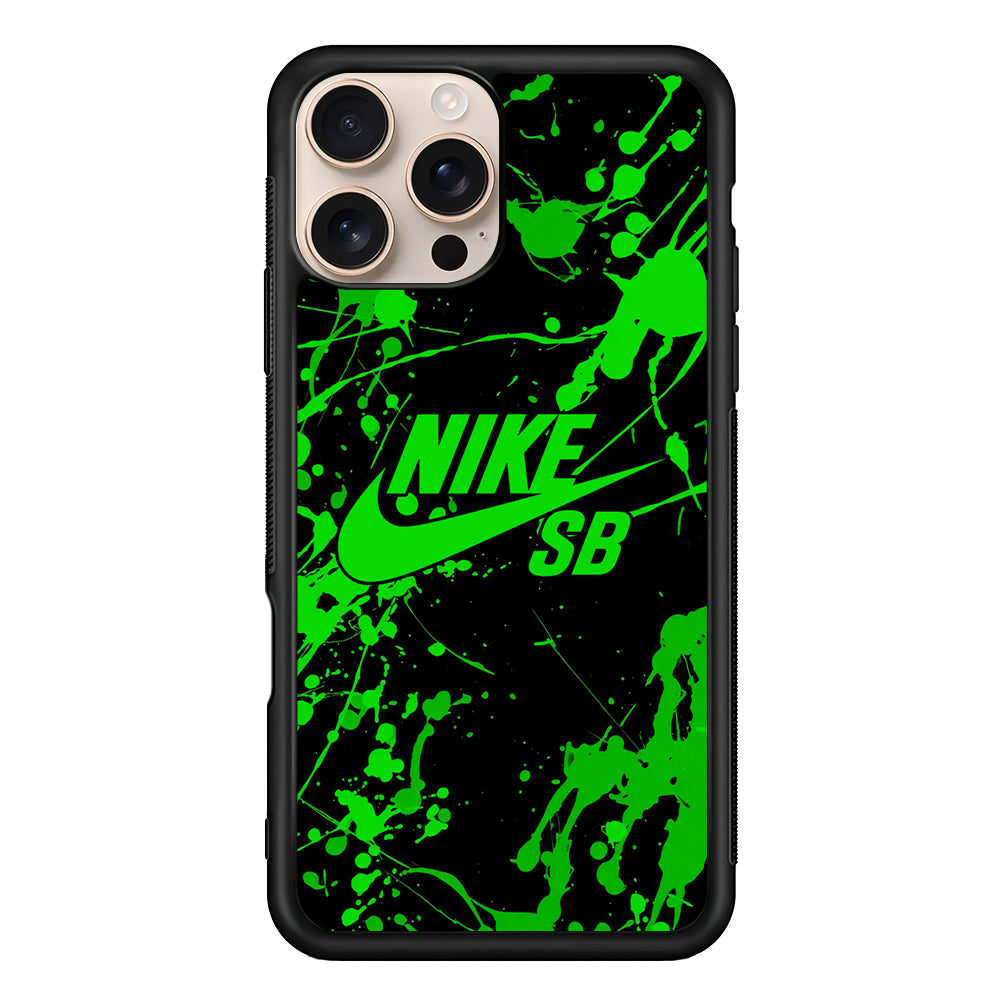 Nike Green Paint Splash iPhone 16 Pro Case - Xtracase
