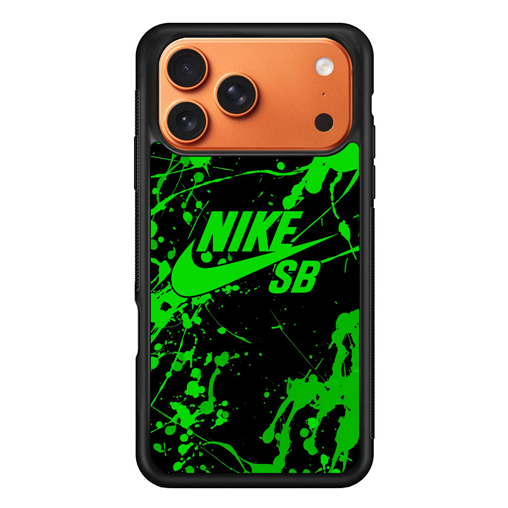 Nike Green Paint Splash iPhone 17 Pro Max Case