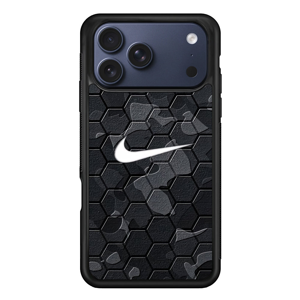 Nike Hexagon Pattern Camo iPhone 17 Pro Case - Xtracase
