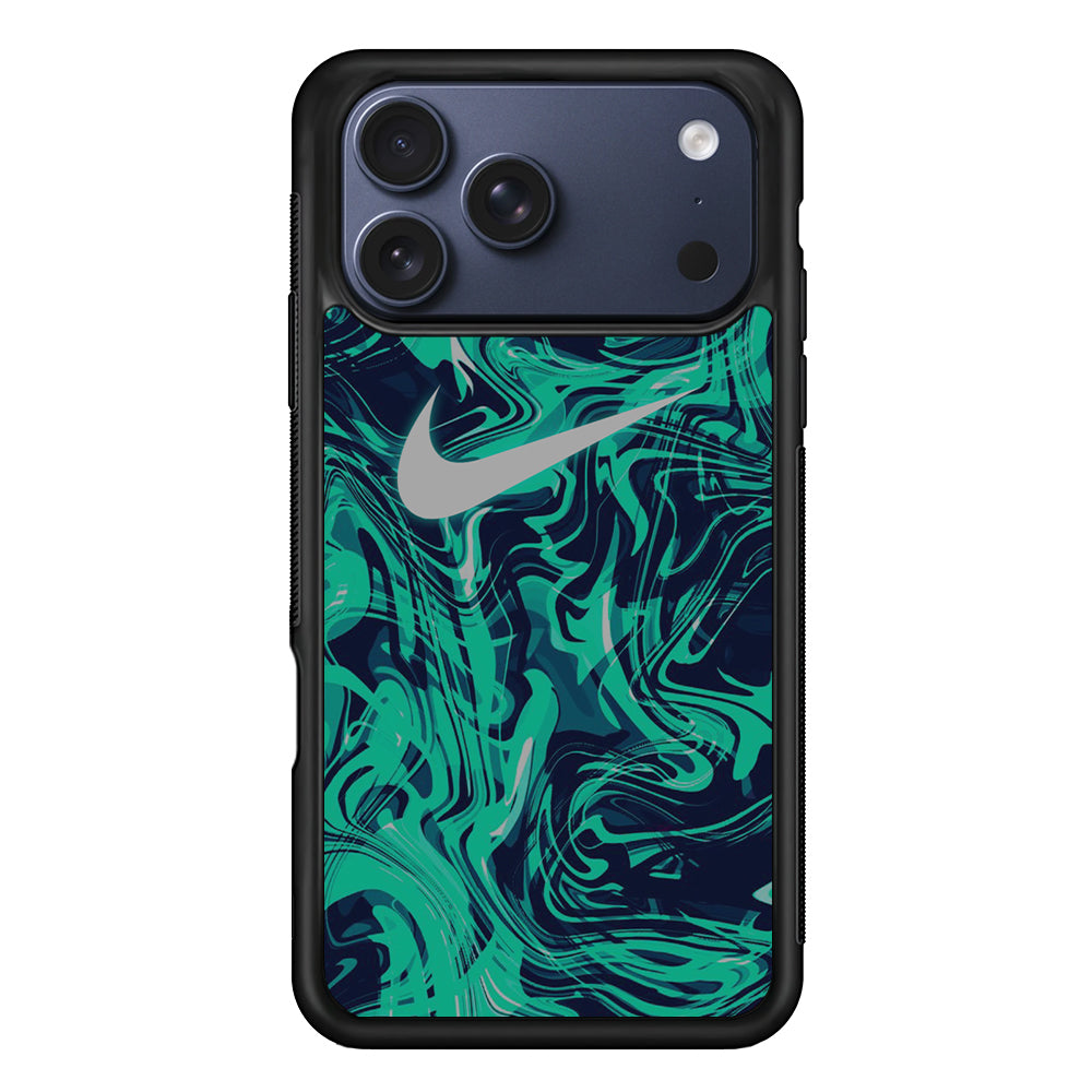 Nike Logo Tosca Marble iPhone 17 Pro Case - Xtracase
