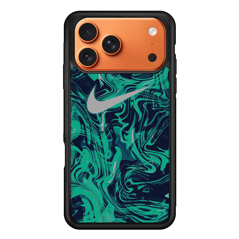 Nike Logo Tosca Marble iPhone 17 Pro Max Case