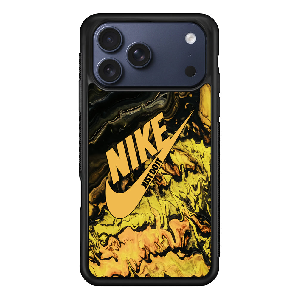 Nike Marble Yellow Liquid iPhone 17 Pro Case - Xtracase