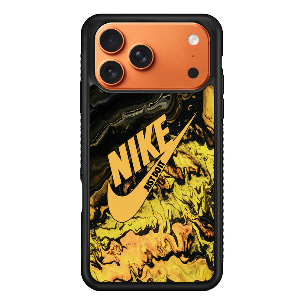 Nike Marble Yellow Liquid iPhone 17 Pro Max Case