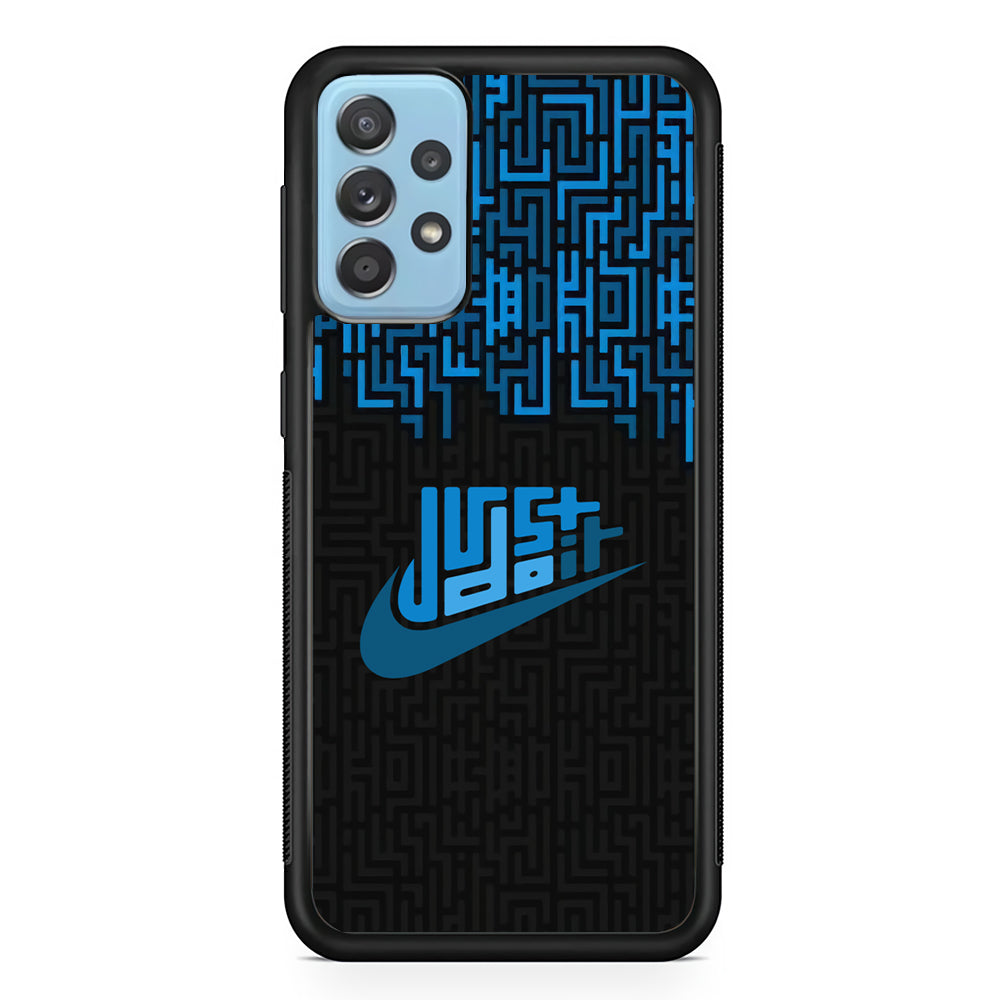 Nike Matrix of Ocean Samsung Galaxy A72 Case-Xtracase