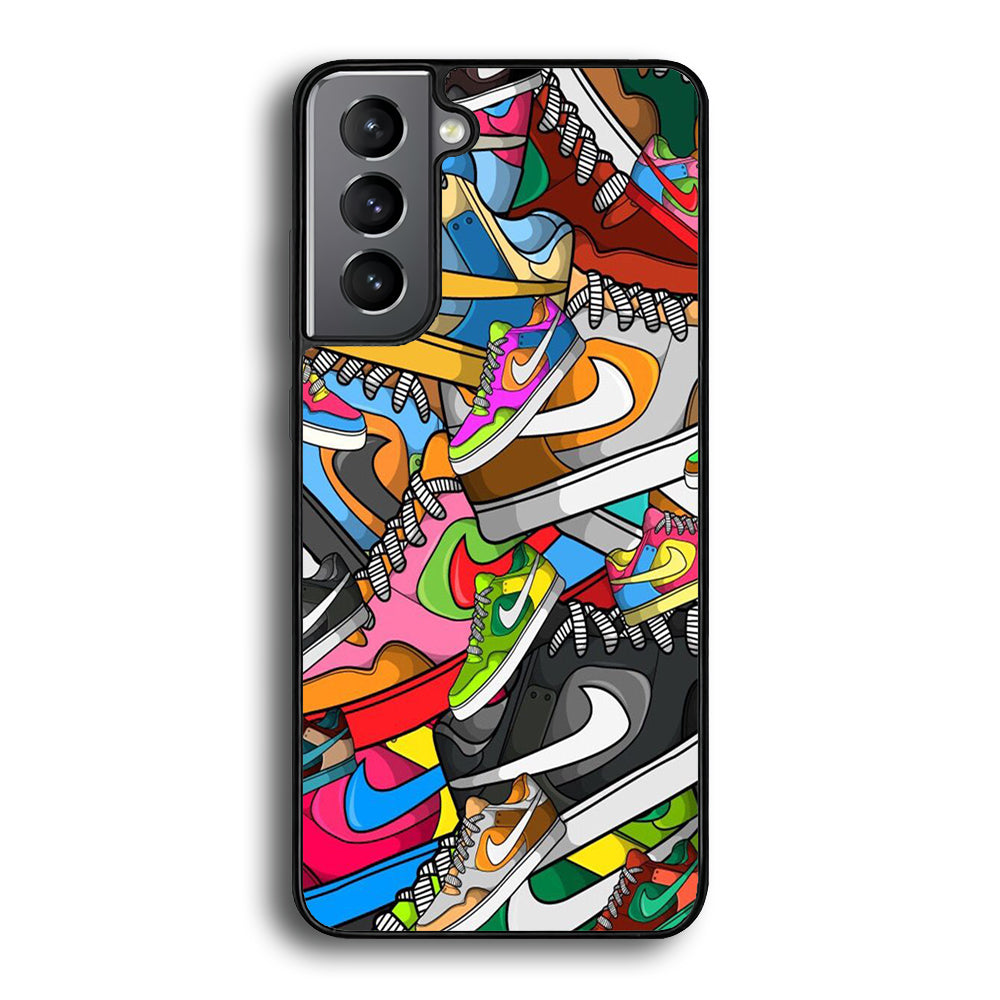 Nike Mix Shoes Samsung Galaxy S21 Plus Case-Xtracase