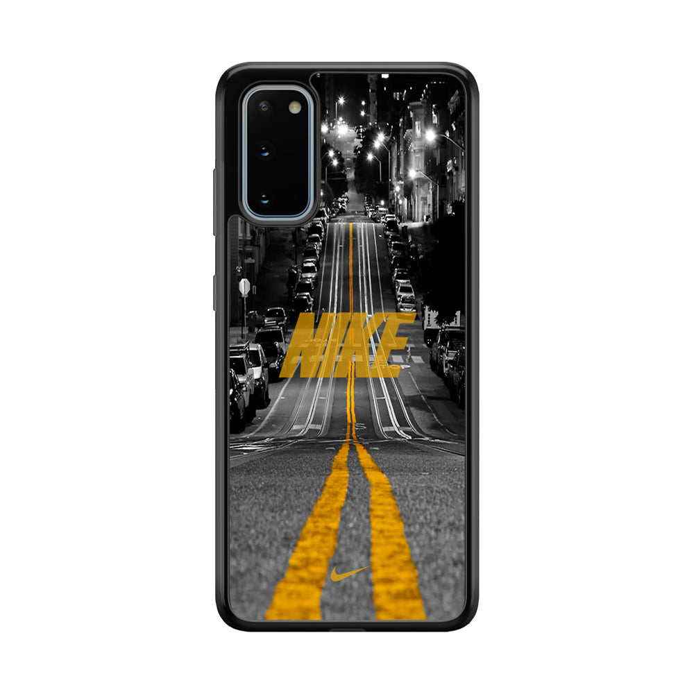 Nike Night Yellow Flames Samsung Galaxy S20 Case-Xtracase