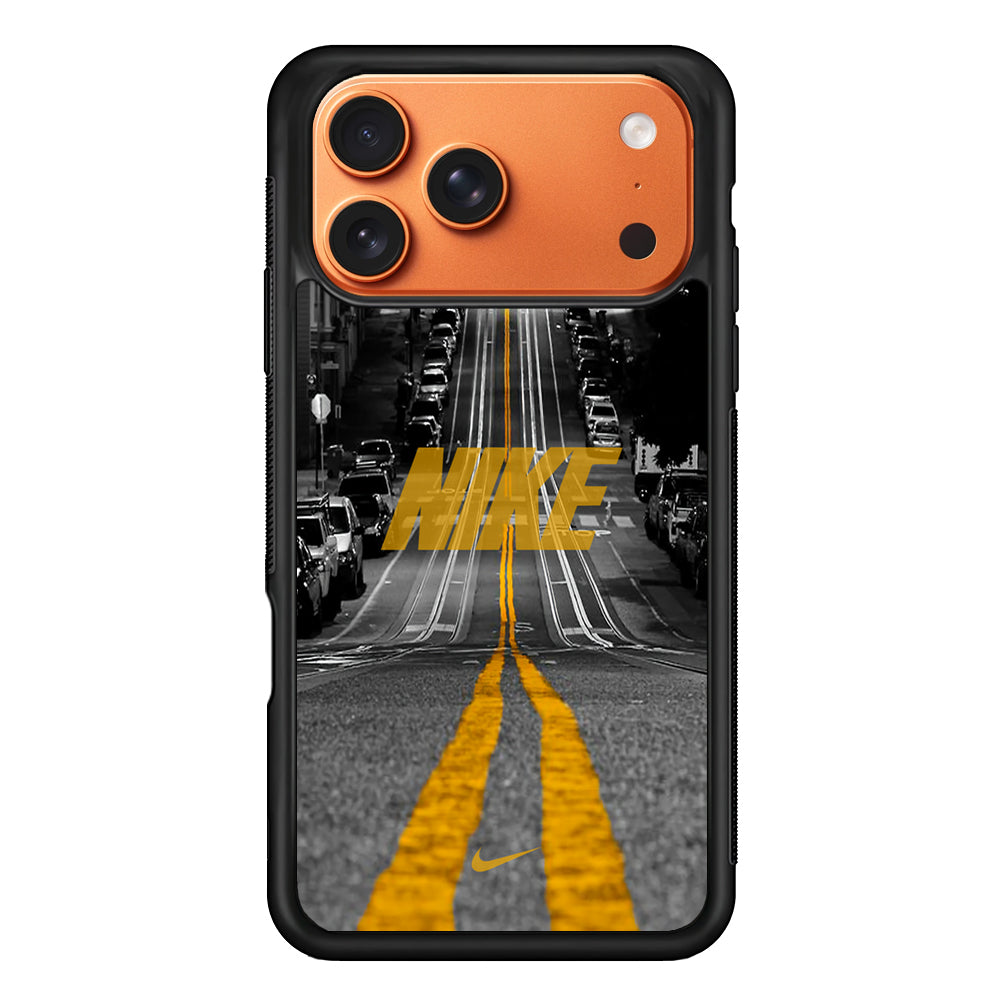 Nike Night Yellow Flames iPhone 17 Pro Max Case