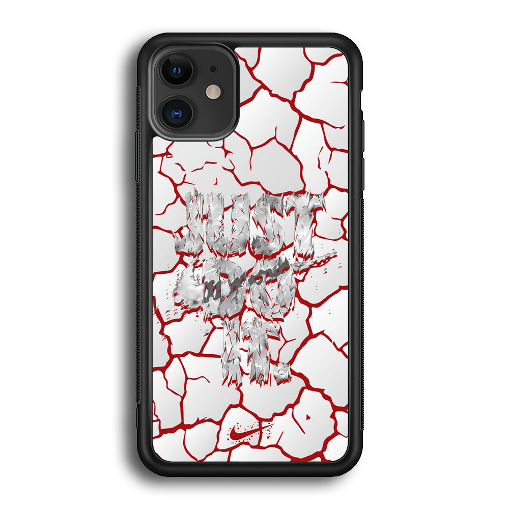 Nike On The Red Crack iPhone 12 Case-Xtracase