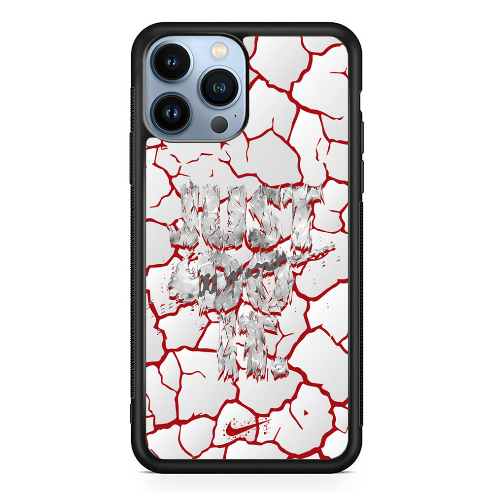 Nike On The Red Crack iPhone 14 Pro Case-Xtracase