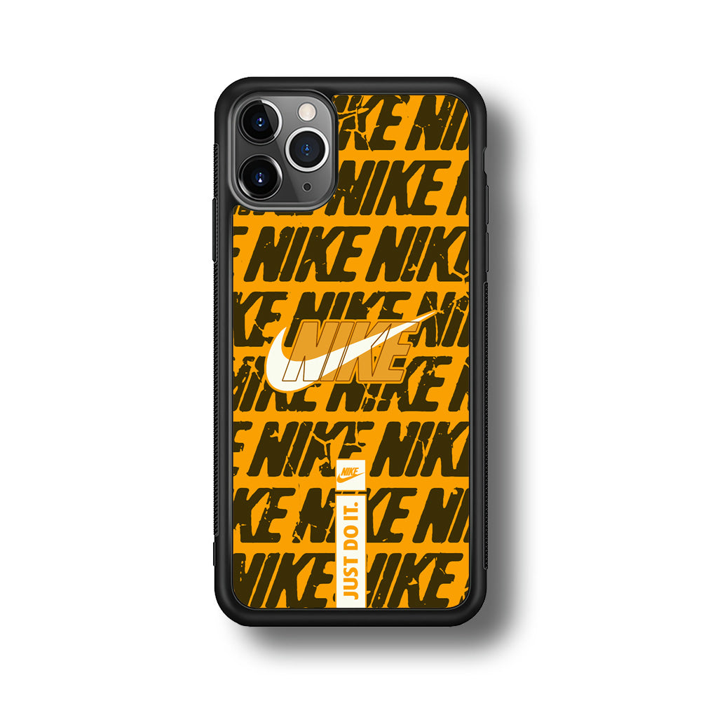 Nike Patern in Yellow iPhone 11 Pro Case-Xtracase