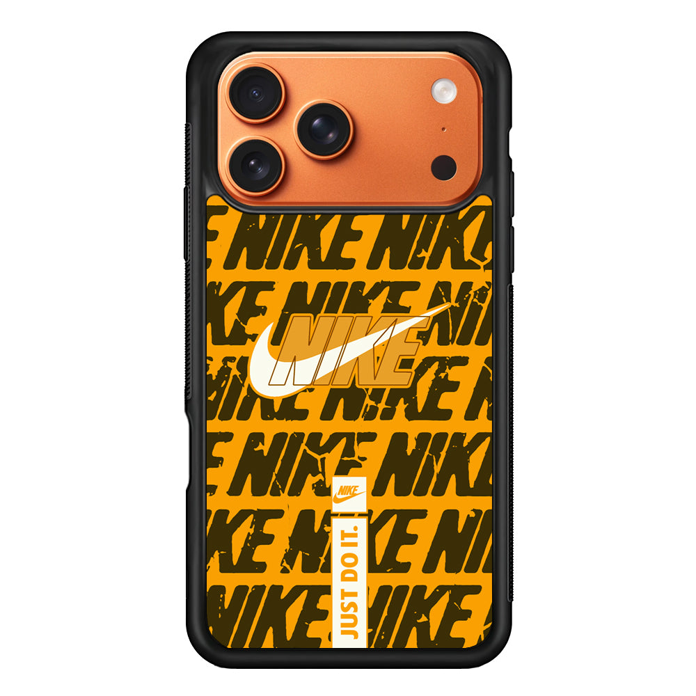 Nike Patern in Yellow iPhone 17 Pro Max Case