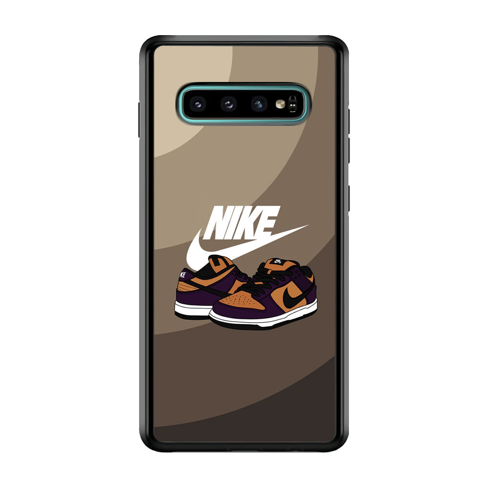 Nike Purple in Brown Layer Samsung Galaxy S10 Case-Xtracase