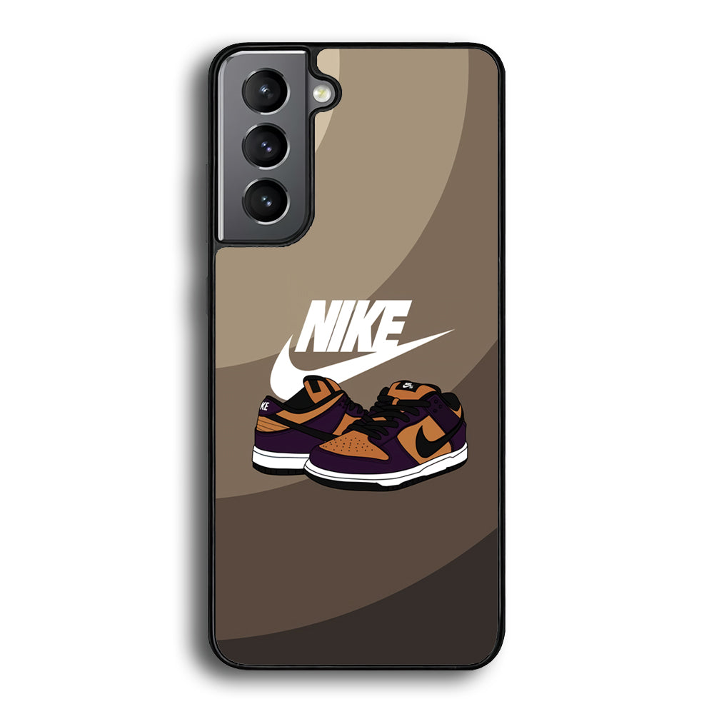 Nike Purple in Brown Layer Samsung Galaxy S21 Plus Case-Xtracase