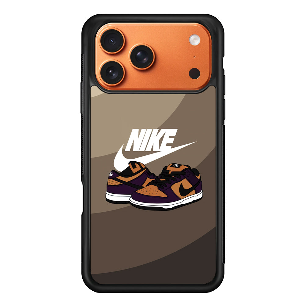 Nike Purple in Brown Layer iPhone 17 Pro Max Case