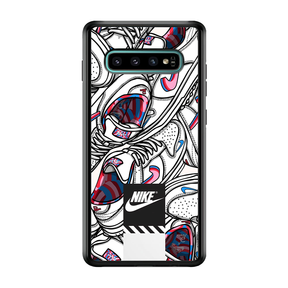 Nike Rainbow in White Cloud Samsung Galaxy S10 Plus Case-Xtracase