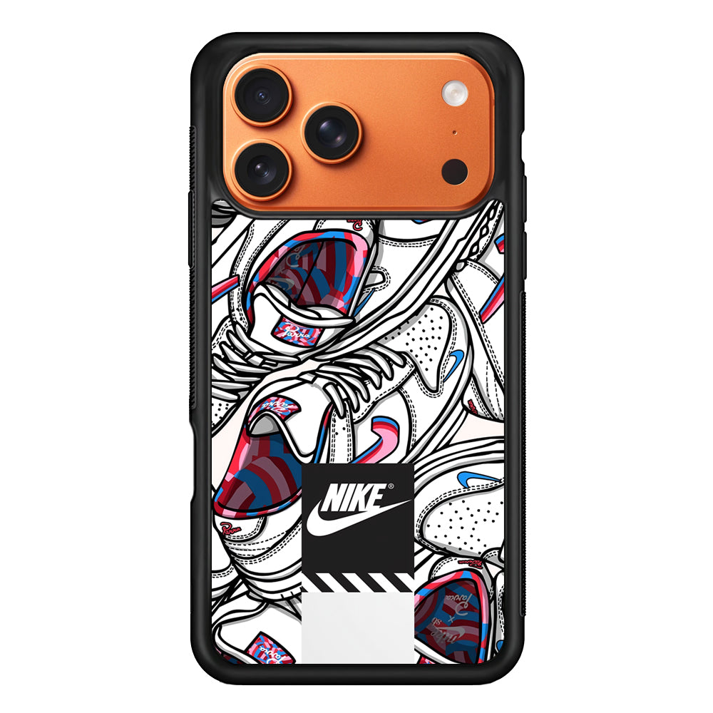 Nike Rainbow in White Cloud iPhone 17 Pro Max Case