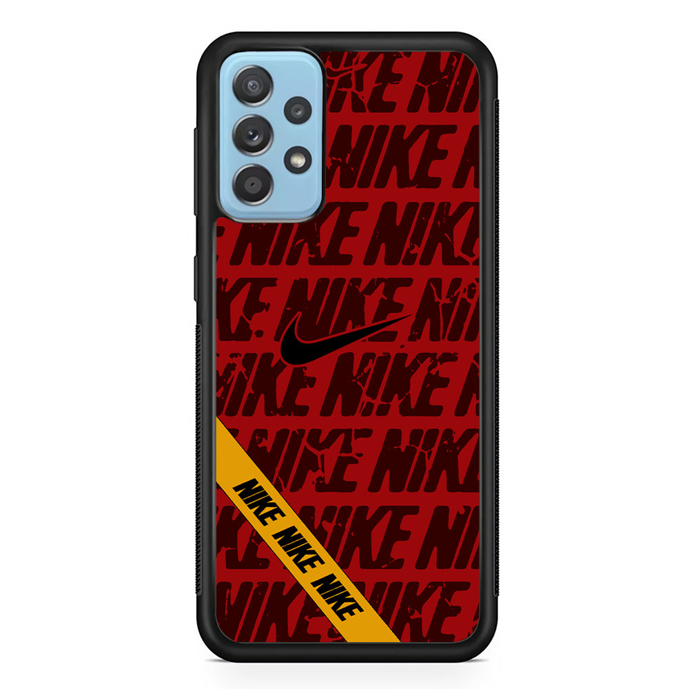 Nike Red From Lightning Samsung Galaxy A72 Case-Xtracase
