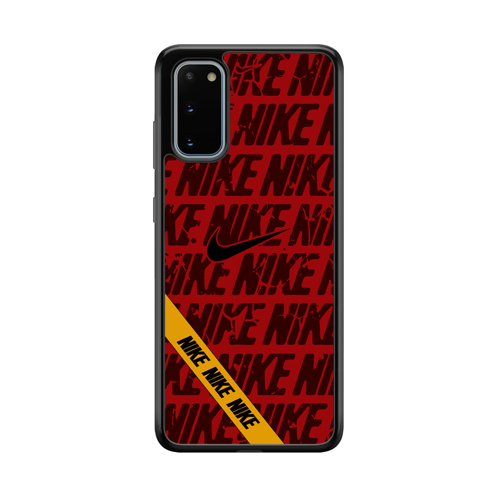 Nike Red From Lightning Samsung Galaxy S20 Case-Xtracase
