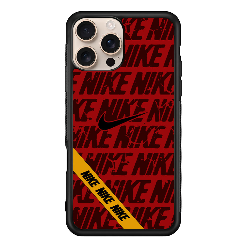 Nike Red From Lightning iPhone 16 Pro Case - Xtracase