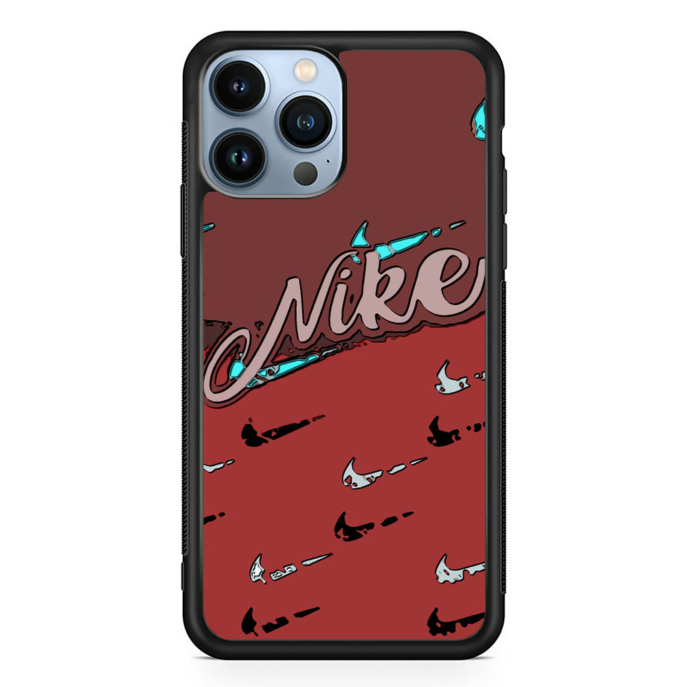 Nike Red Layer Art iPhone 15 Pro Max Case-Xtracase