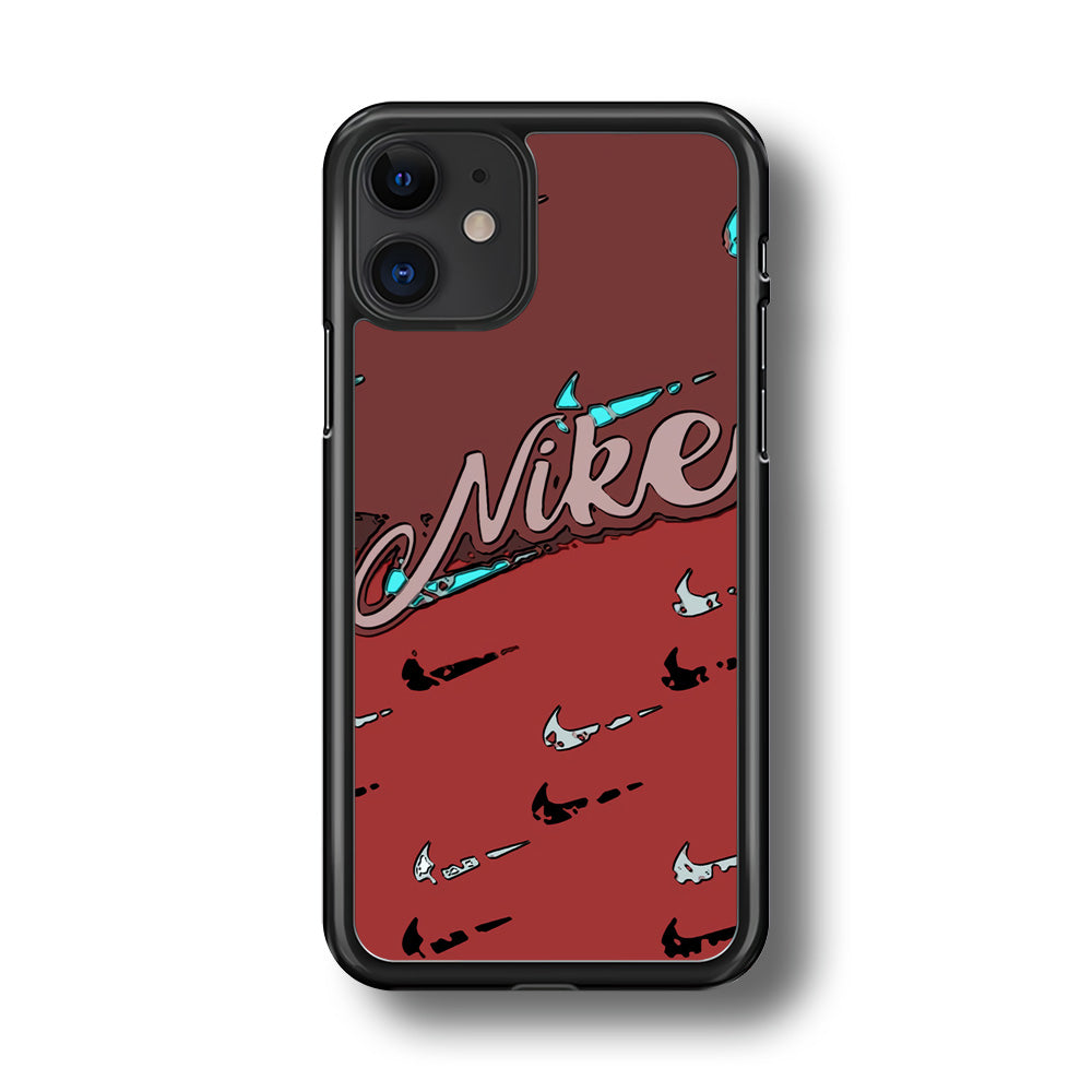 Nike Red Layer Art iPhone 11 Case-Xtracase