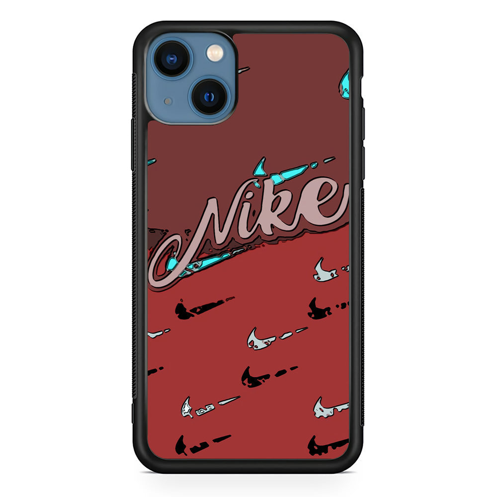 Nike Red Layer Art iPhone 14 Case-Xtracase