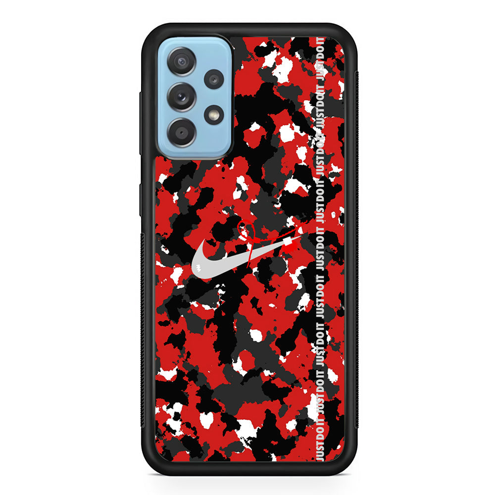Nike Red Splash Camouflage Samsung Galaxy A72 Case-Xtracase